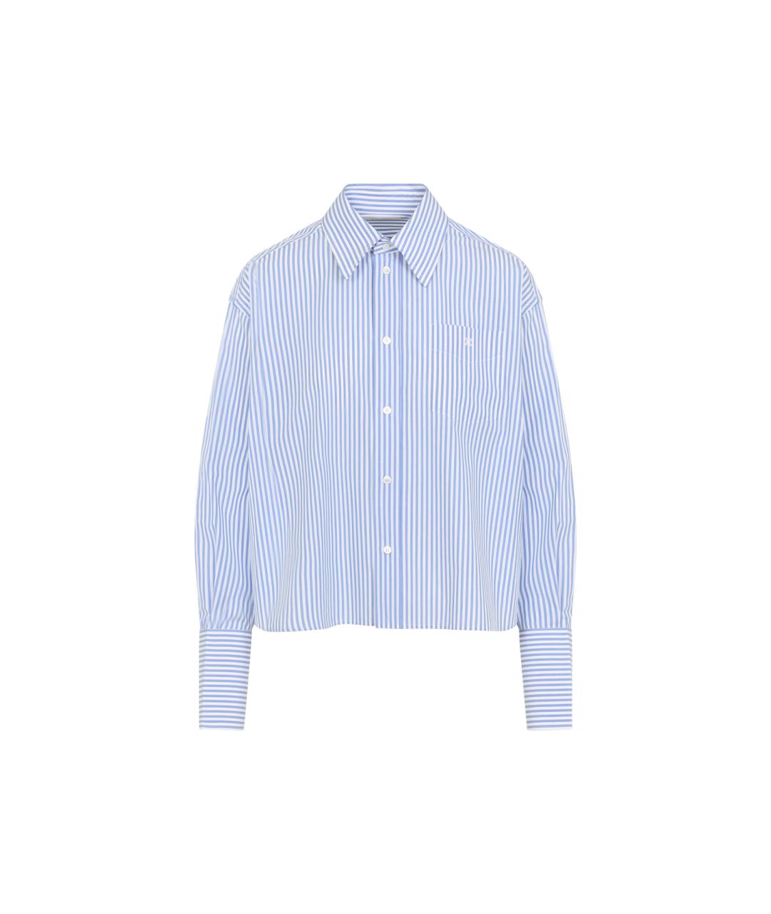 CELINE Голубая хлопковая рубашка, фото 1