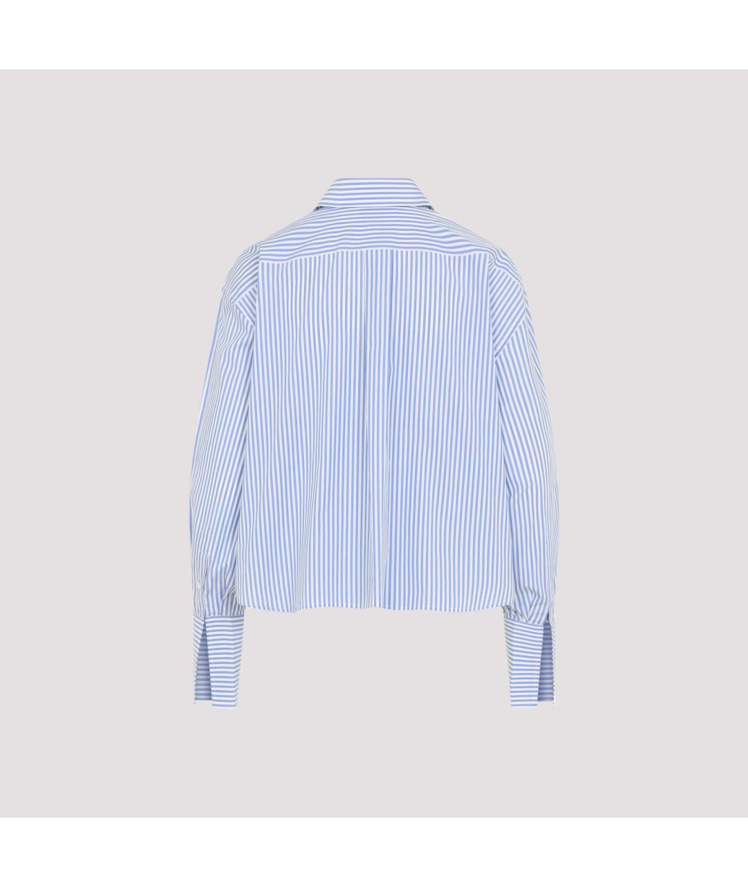 CELINE Голубая хлопковая рубашка, фото 2