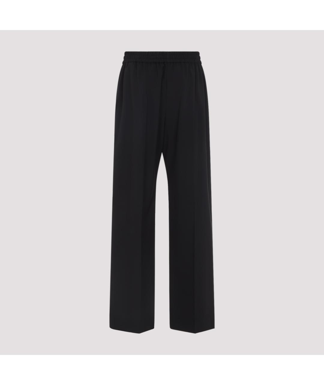CELINE Черные шерстяные прямые брюки, фото 2