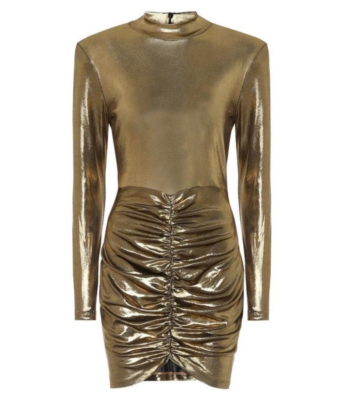 ROTATE Золотое вечернее платье, фото 9