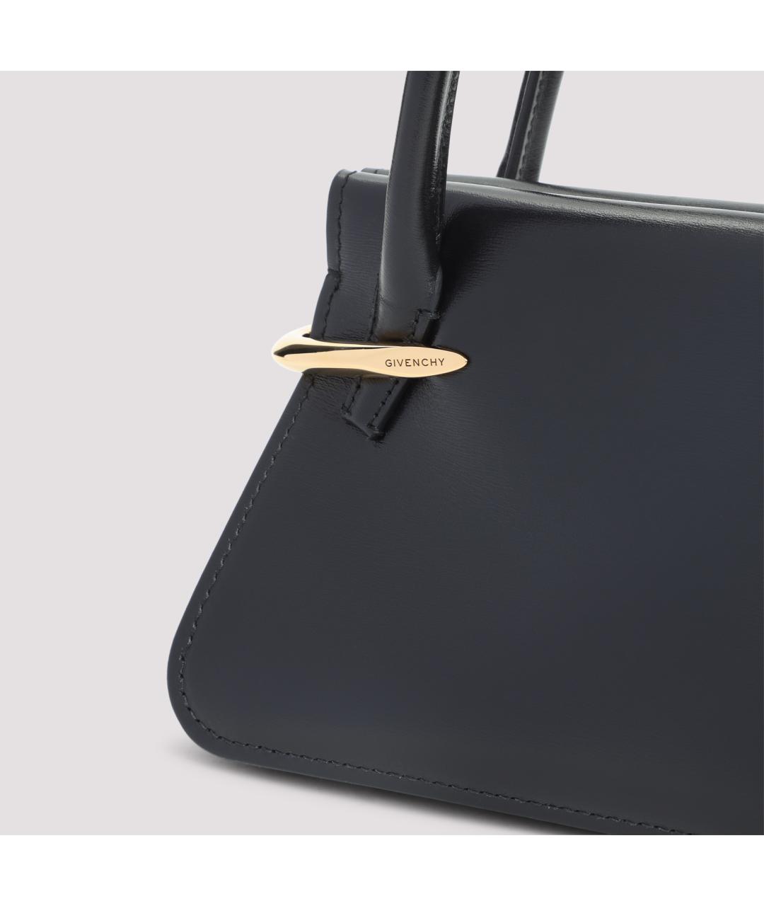 GIVENCHY Черная кожаная сумка тоут, фото 5