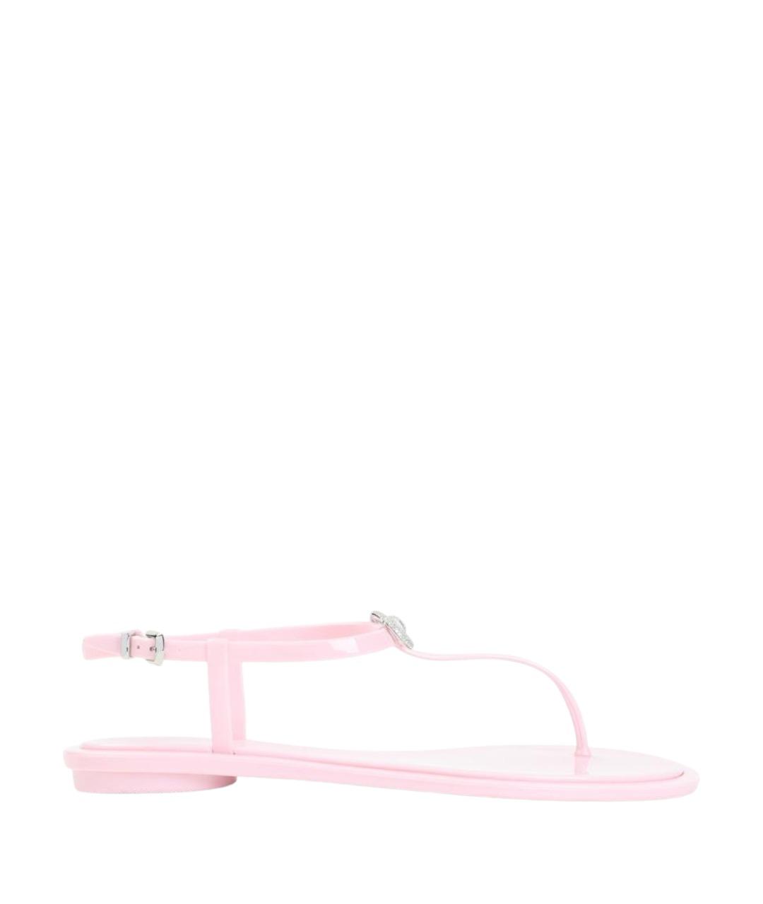 MACH&MACH Розовые босоножки из искусственной кожи, фото 1