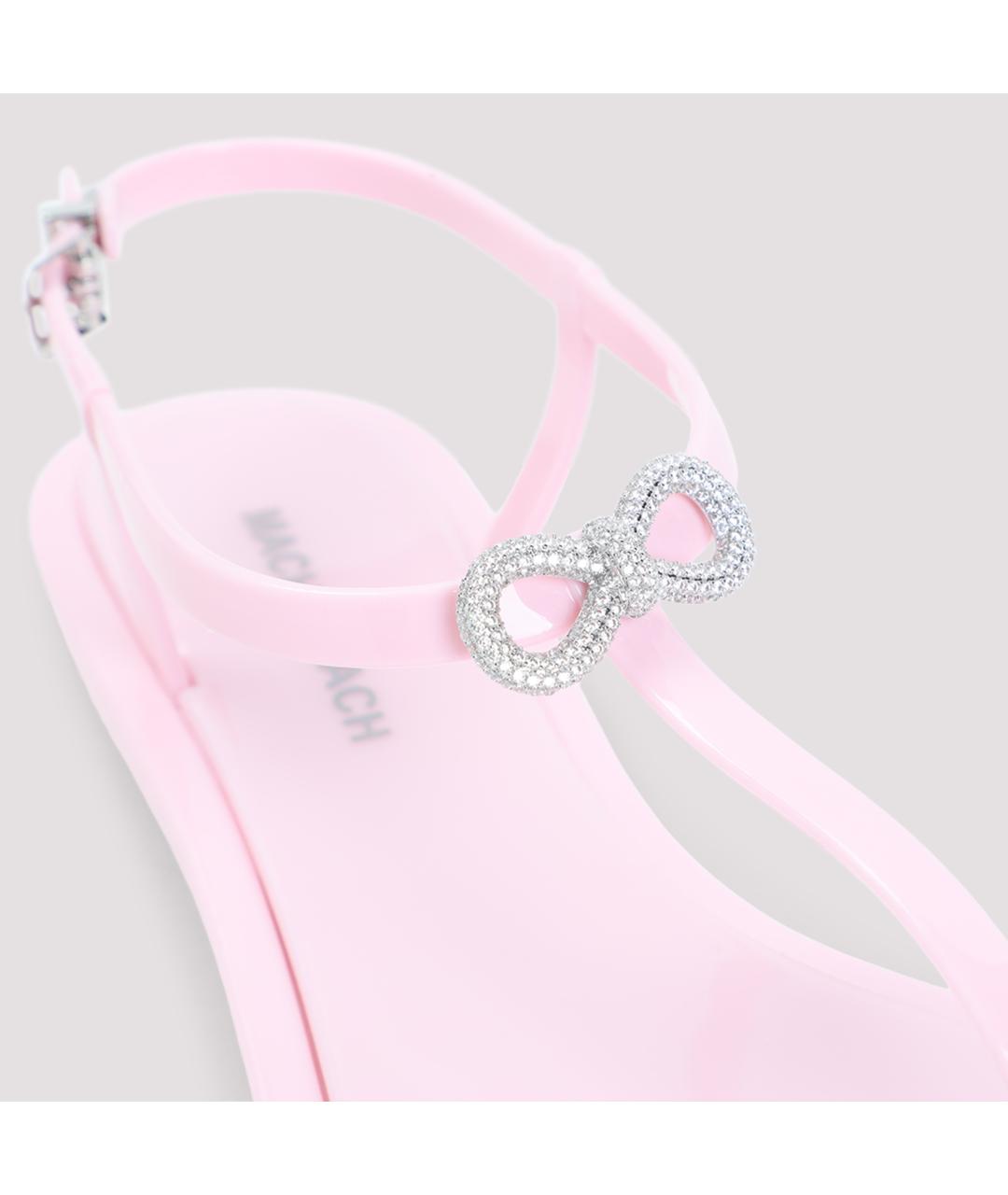 MACH&MACH Розовые босоножки из искусственной кожи, фото 4