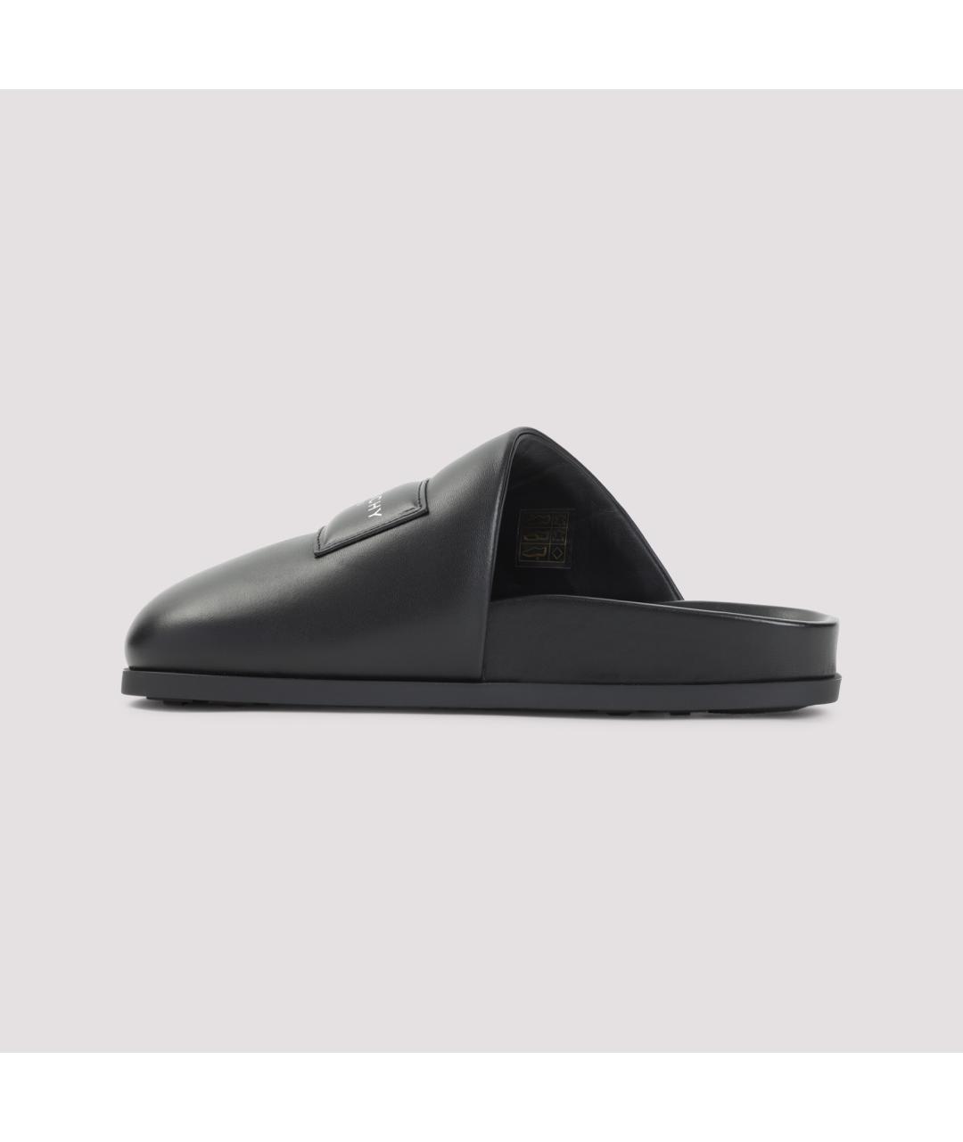 GIVENCHY Черные кожаные мюли, фото 4