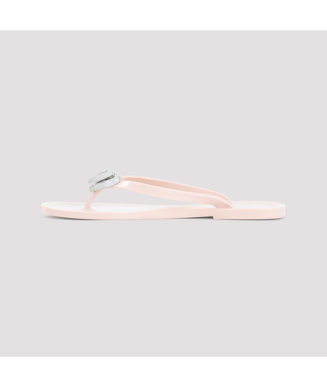 MACH&MACH Бежевые резиновые шлепанцы, фото 2