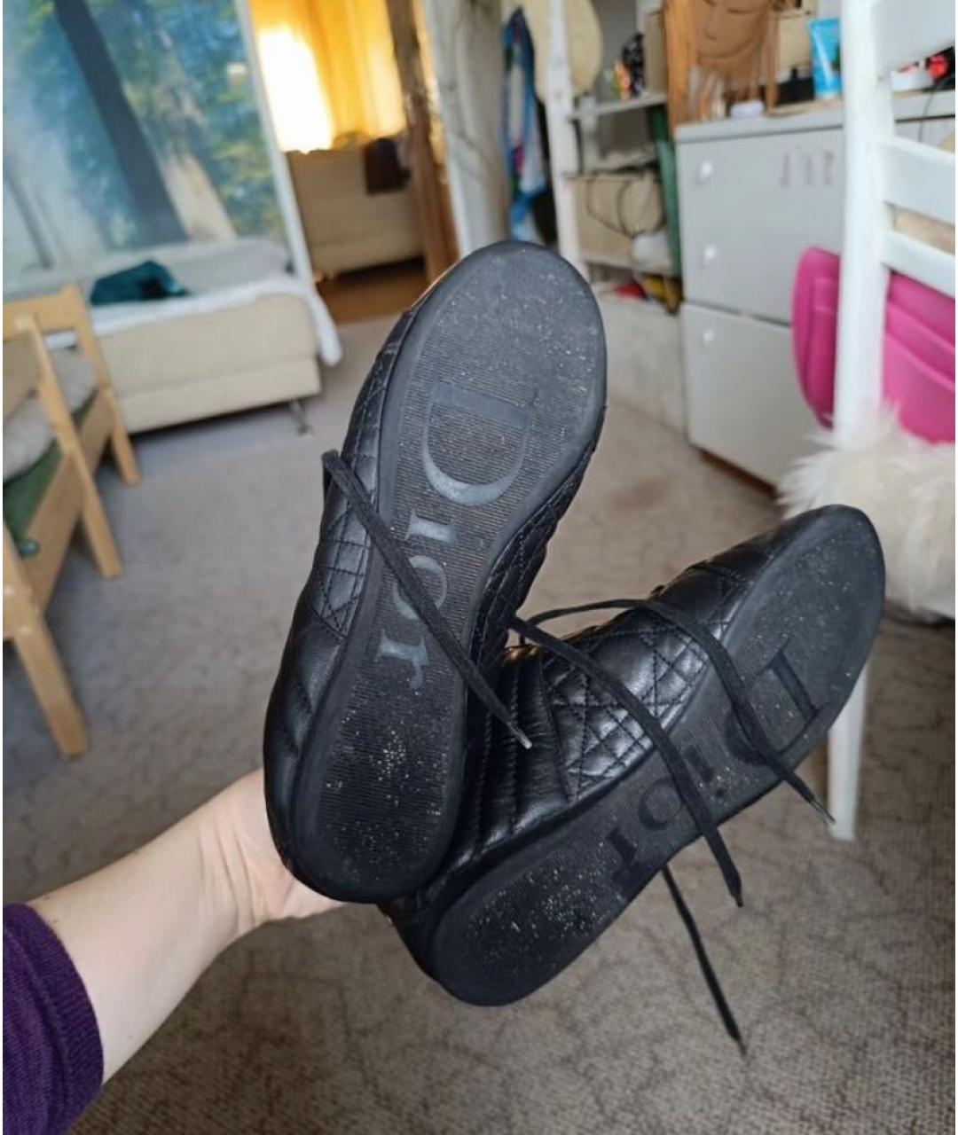 CHRISTIAN DIOR Черные кожаные кеды, фото 6