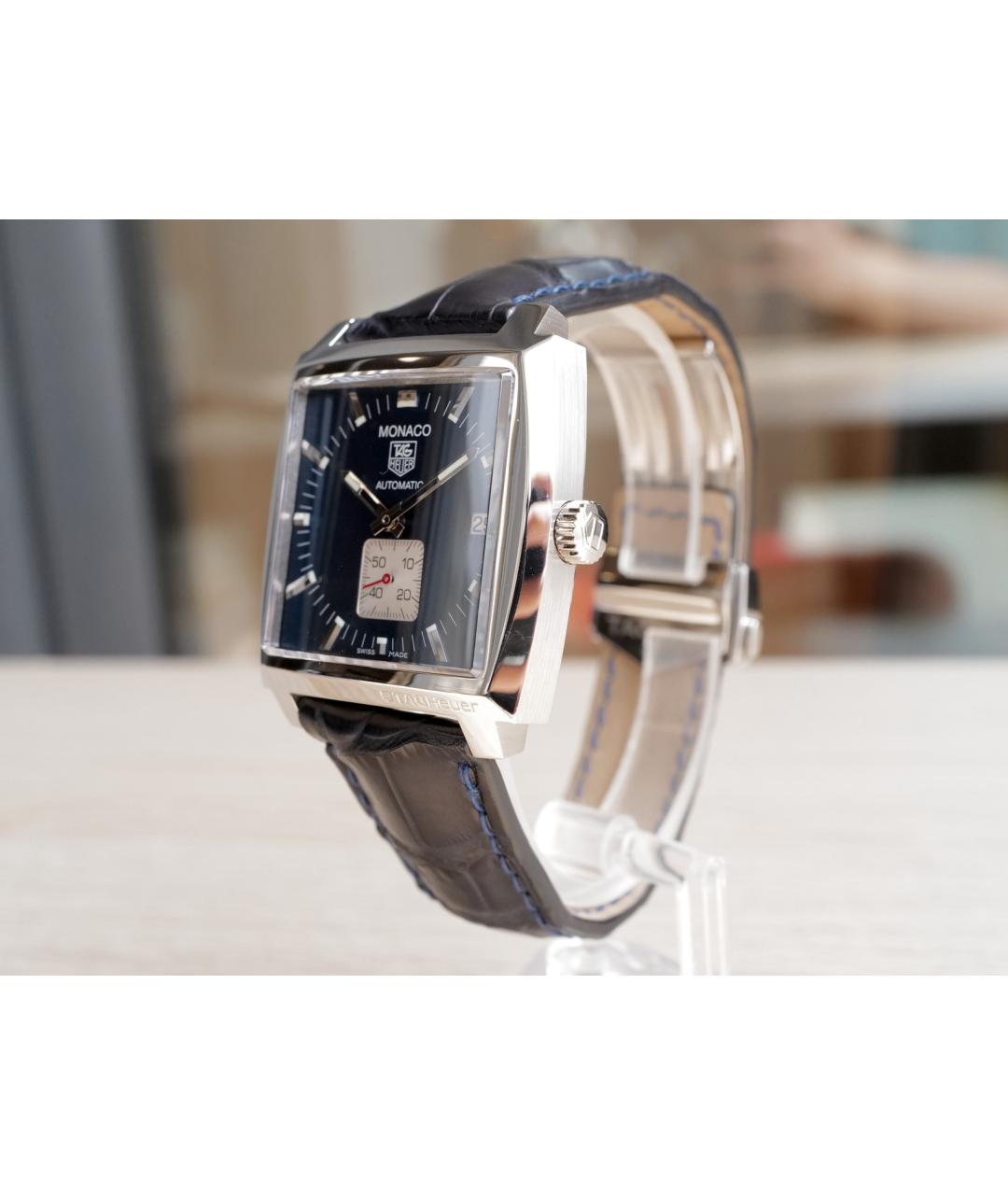 TAG HEUER Синие металлические часы, фото 5