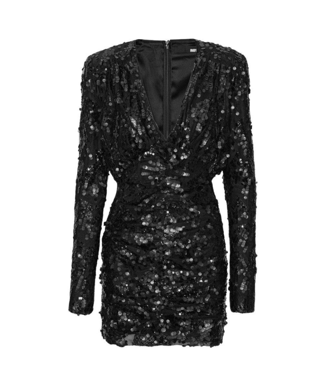 ROTATE Черное коктейльное платье, фото 1