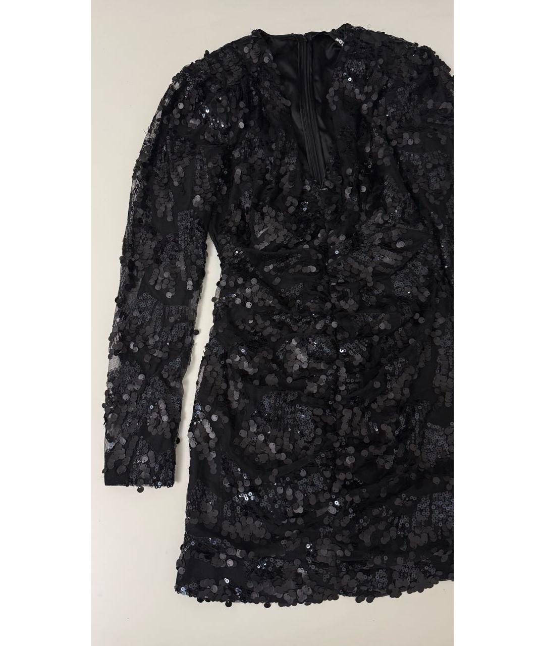 ROTATE Черное коктейльное платье, фото 4