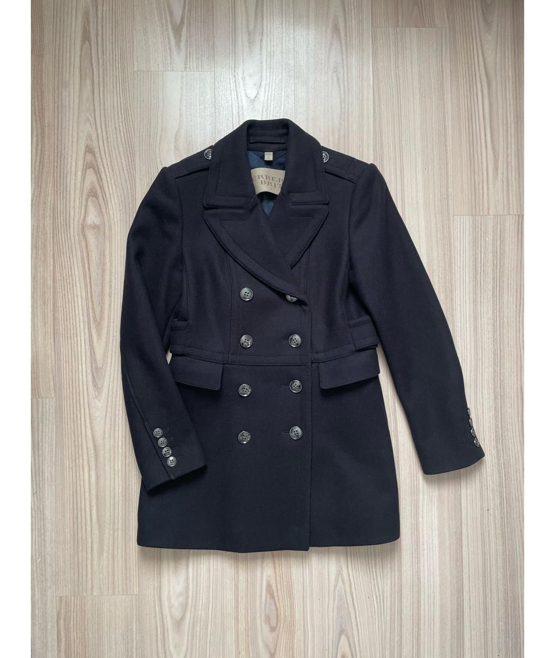 BURBERRY Черное кашемировое пальто, фото 9