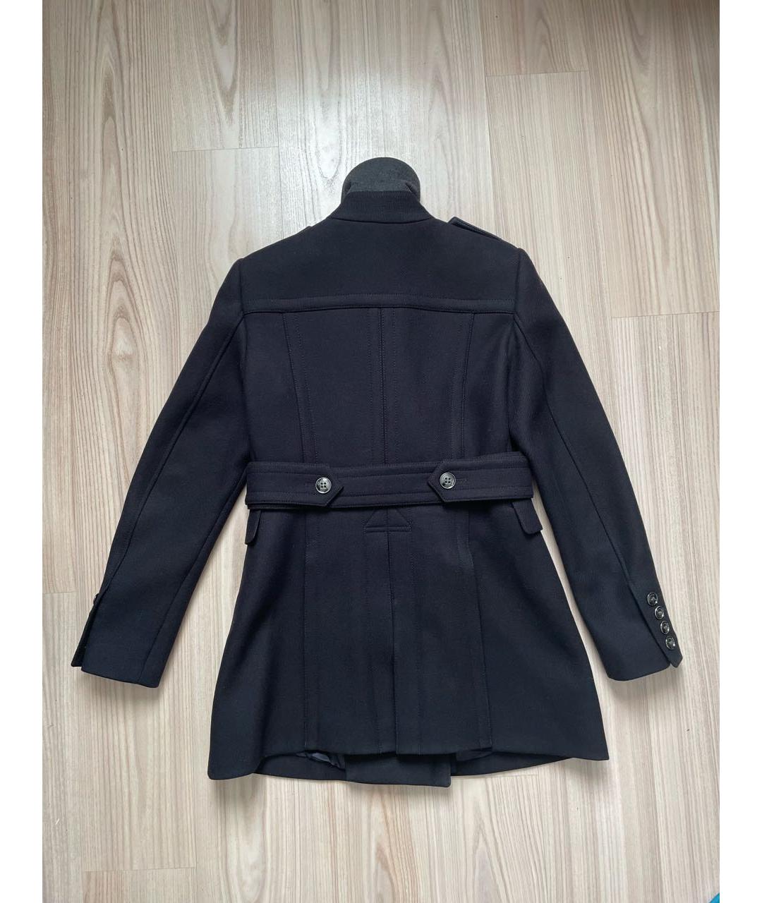 BURBERRY Черное кашемировое пальто, фото 2