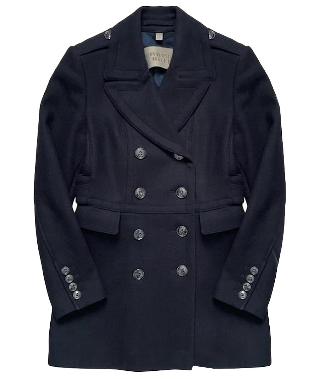 BURBERRY Черное кашемировое пальто, фото 1