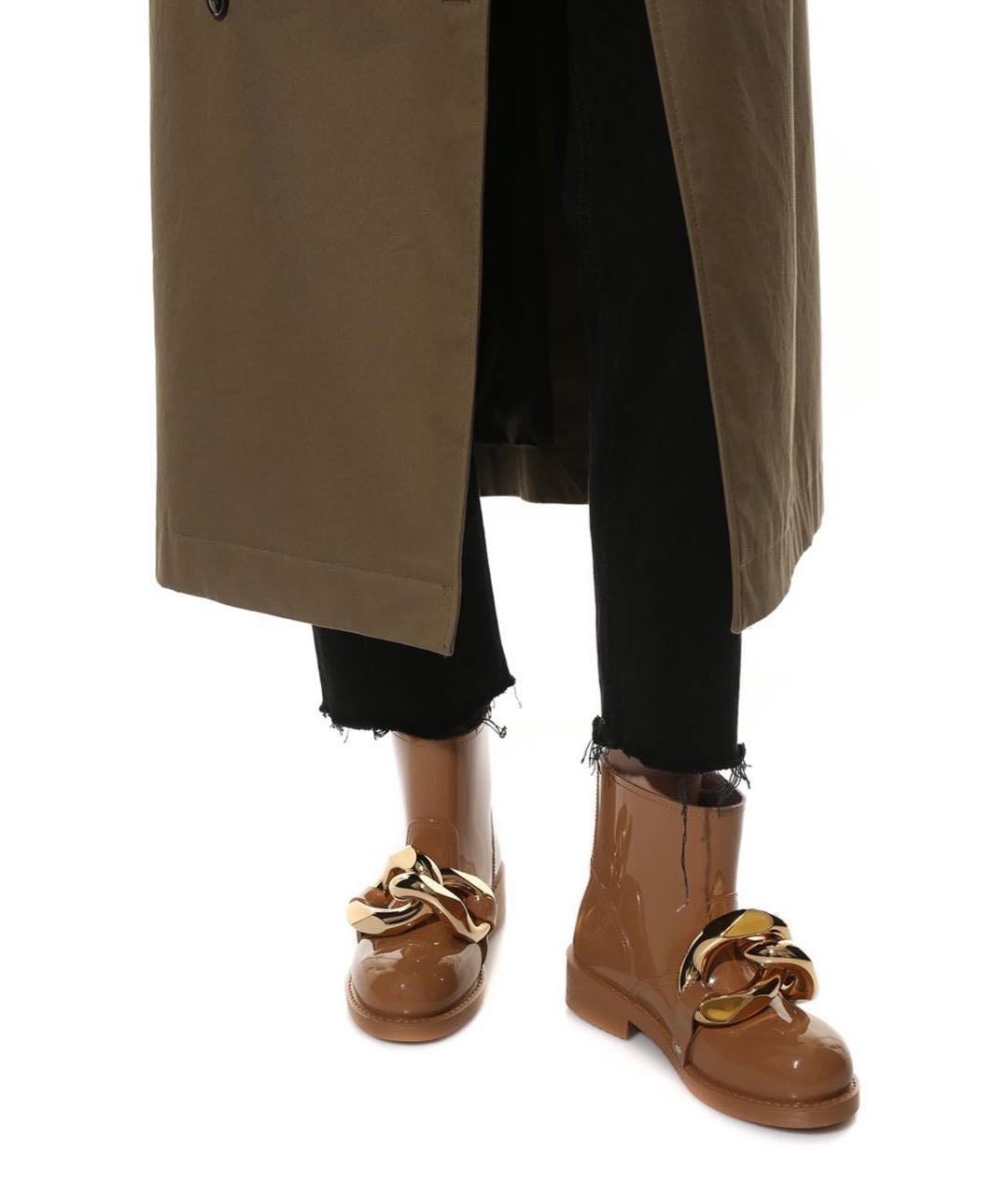 J.W.ANDERSON Бежевые резиновые ботинки, фото 8