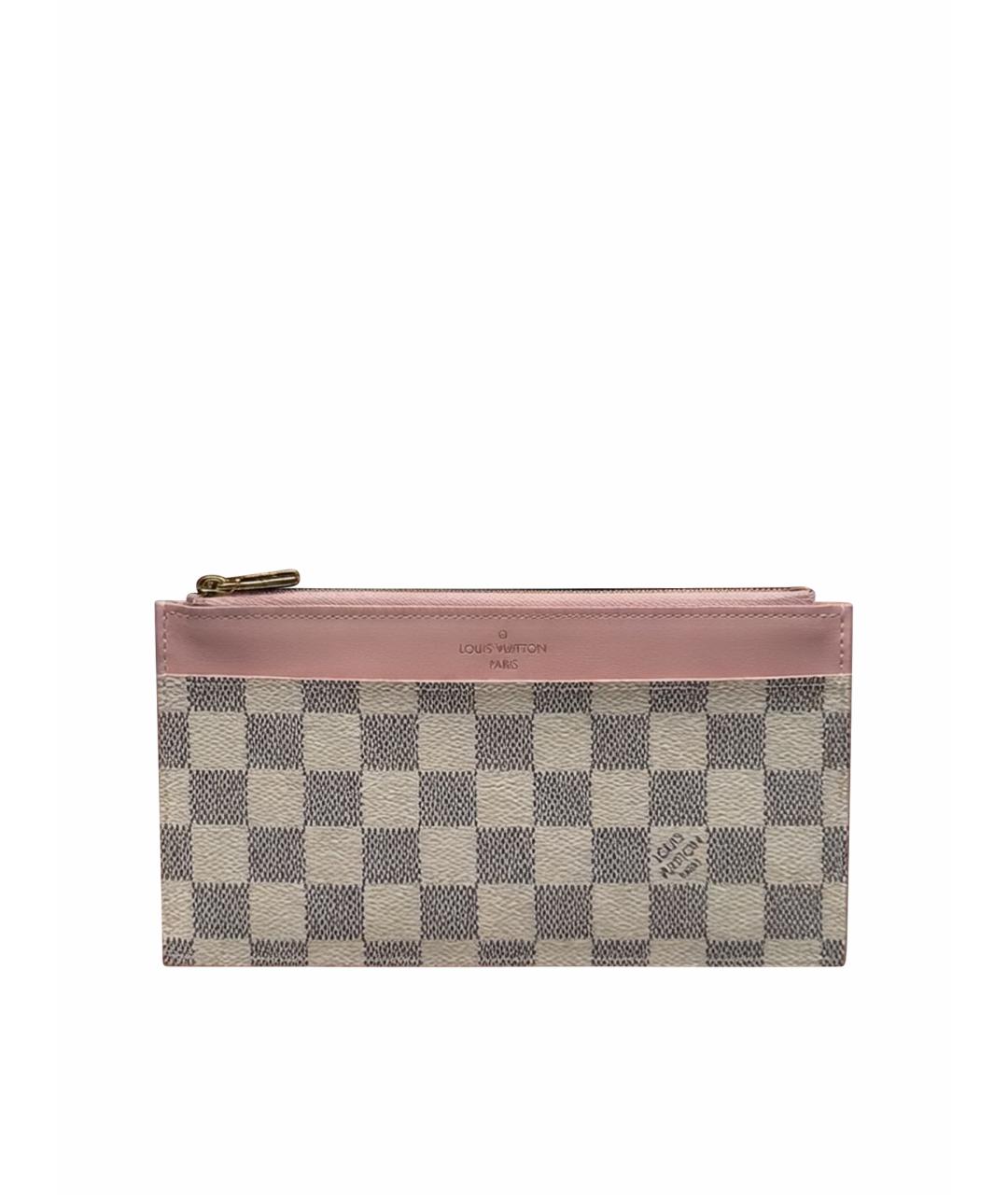 LOUIS VUITTON Розовый кожаный кошелек, фото 1