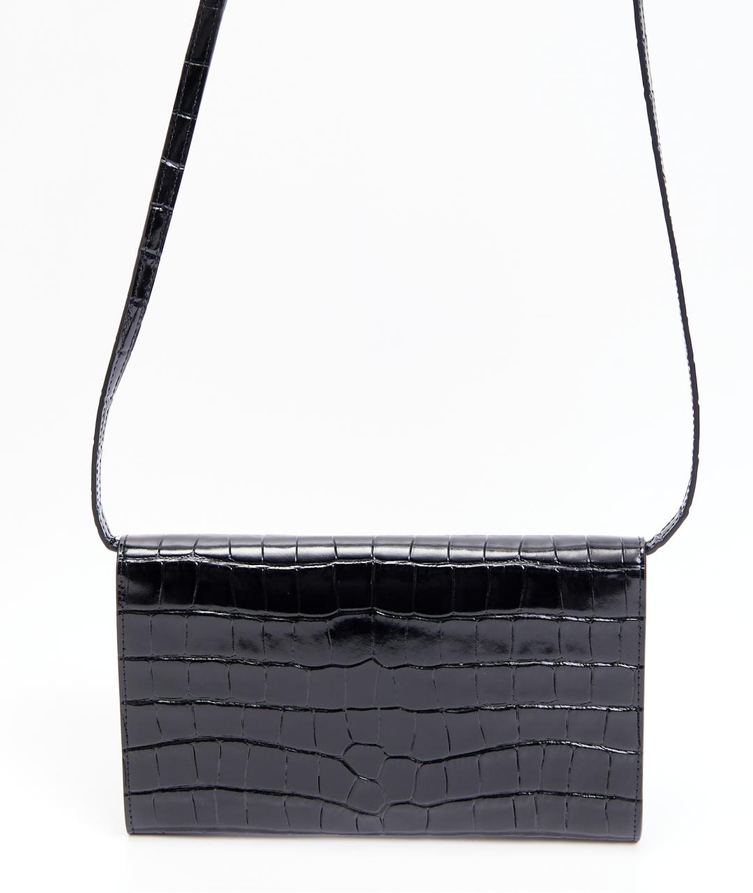 CHANEL Черная кожаная сумка через плечо, фото 2