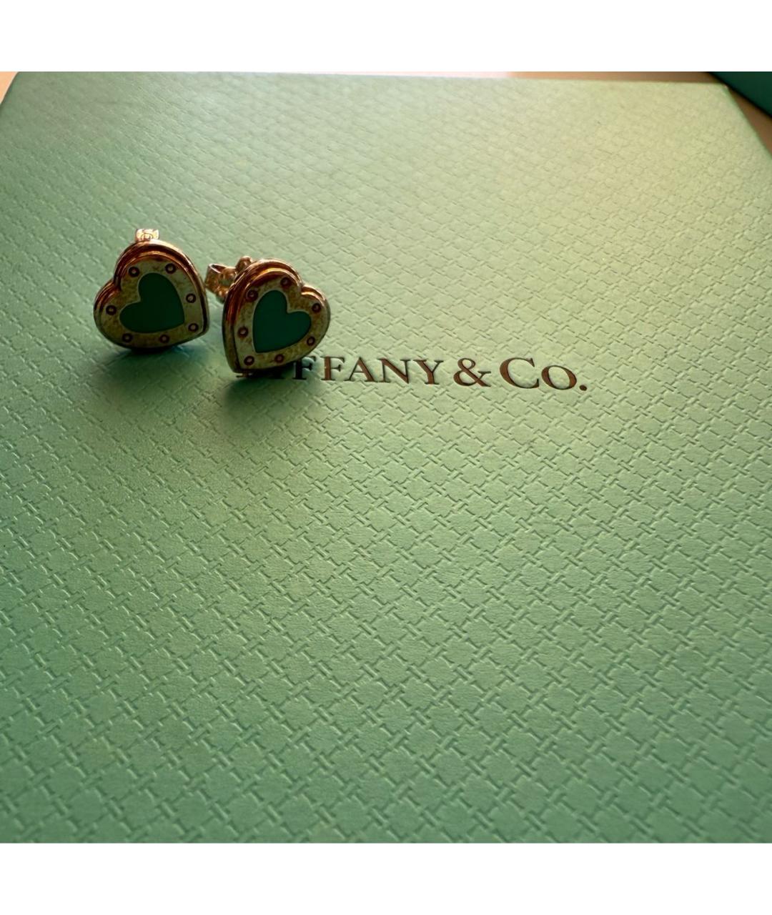 TIFFANY&CO Бирюзовые серебряные серьги, фото 3