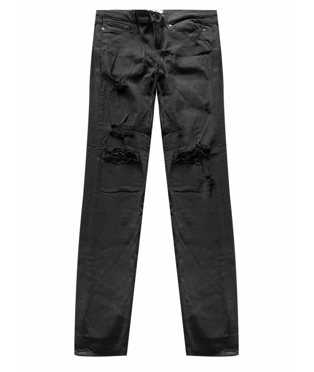 PAIGE Черные хлопковые джинсы слим, фото 1