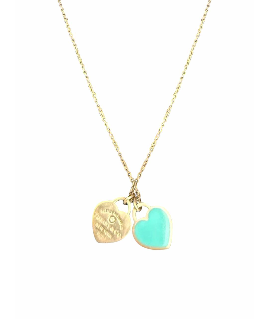 TIFFANY&CO Бирюзовая серебряная подвеска, фото 1