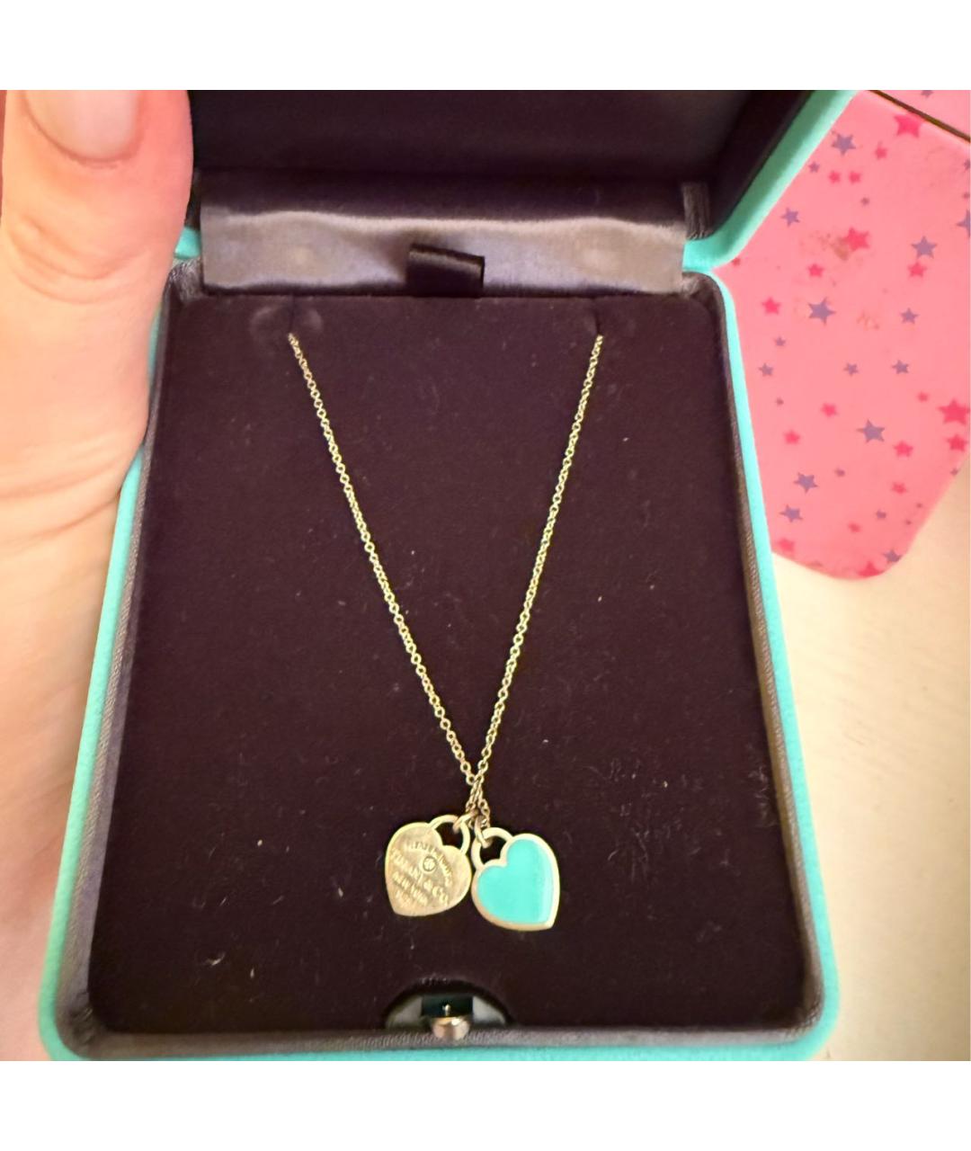 TIFFANY&CO Бирюзовая серебряная подвеска, фото 4