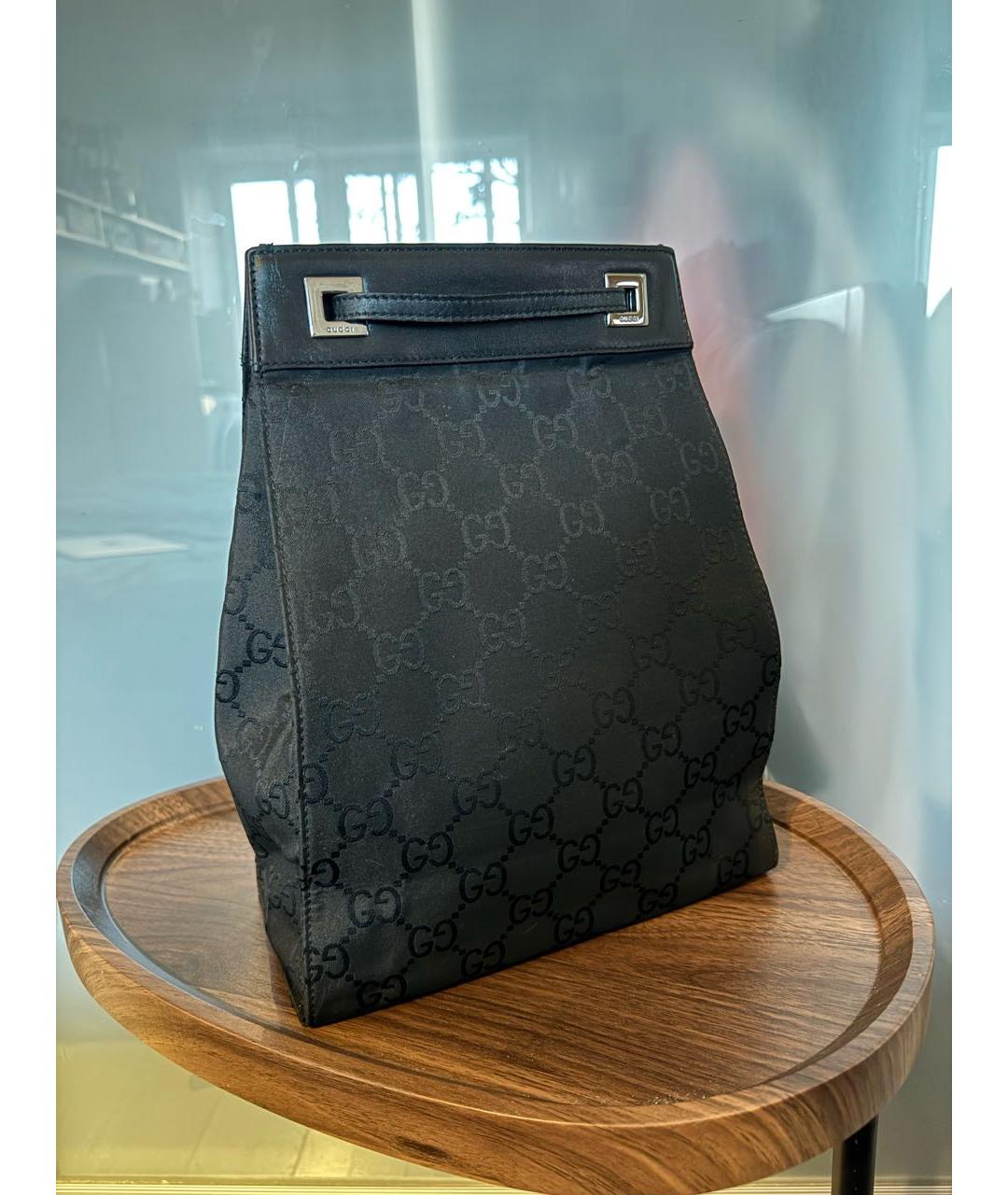 GUCCI Черный тканевый рюкзак, фото 2