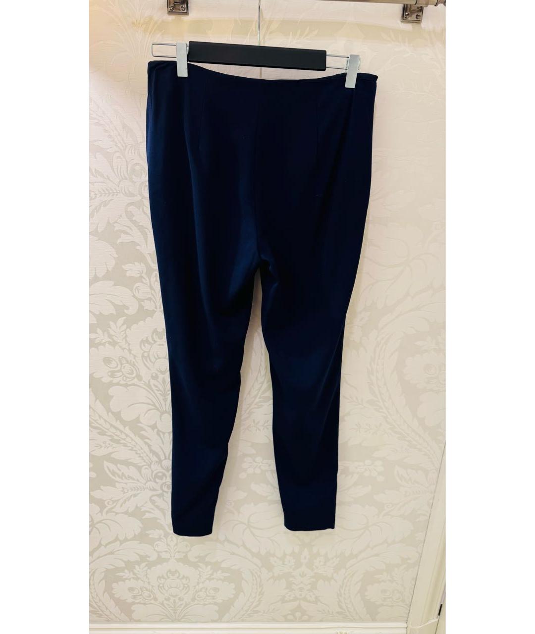 RALPH LAUREN PURPLE LABEL Темно-синие шерстяные брюки узкие, фото 2