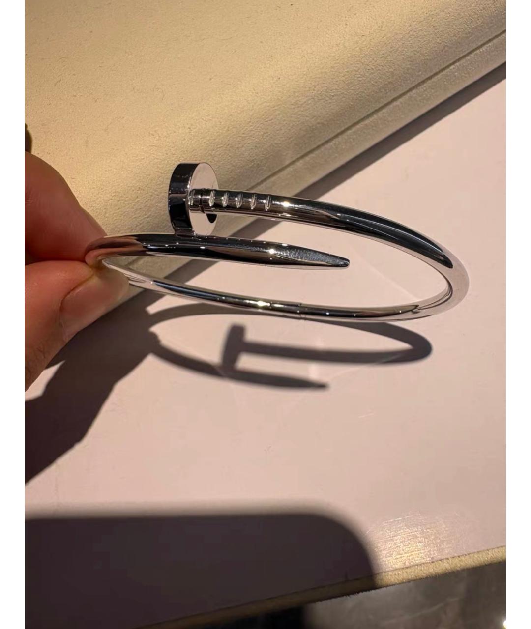 CARTIER Серебрянный браслет из белого золота, фото 3