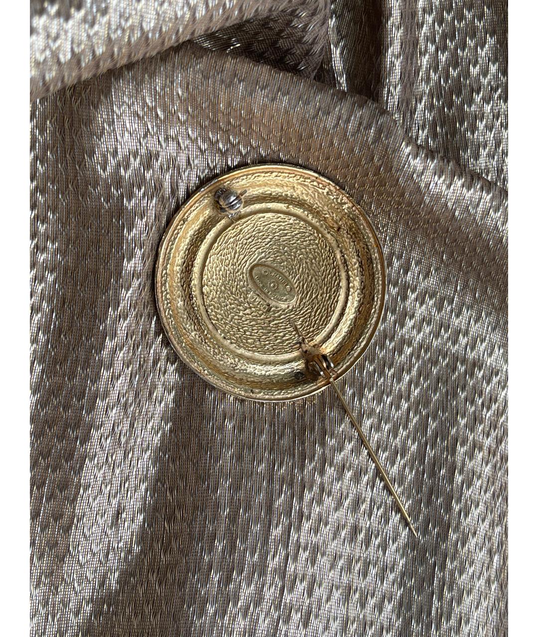 CHANEL Золотая металлическая булавка / брошь, фото 4