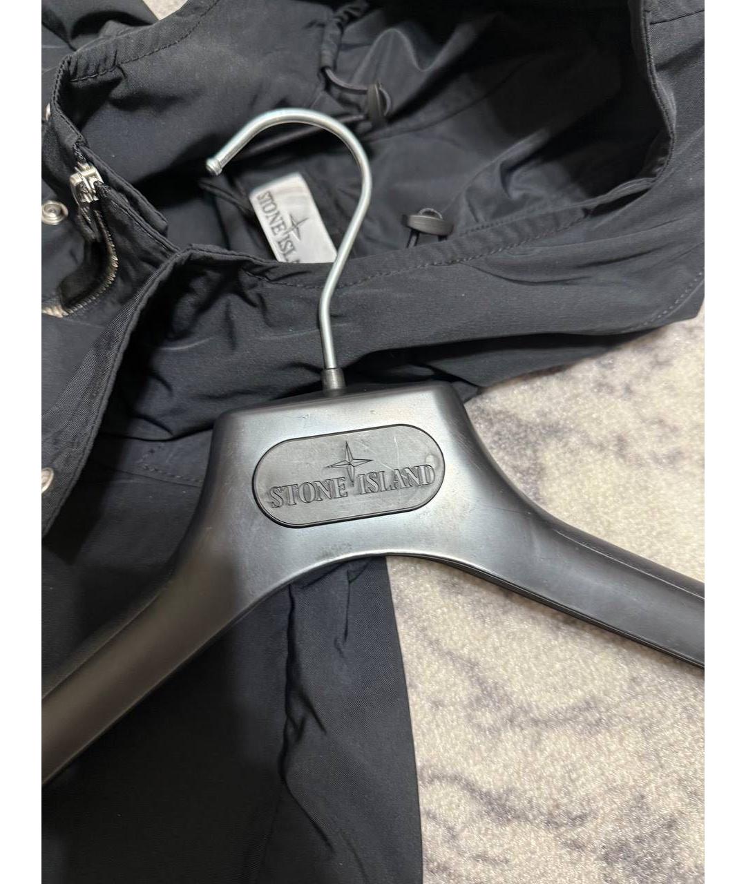 STONE ISLAND Черная полиэстеровая куртка, фото 5