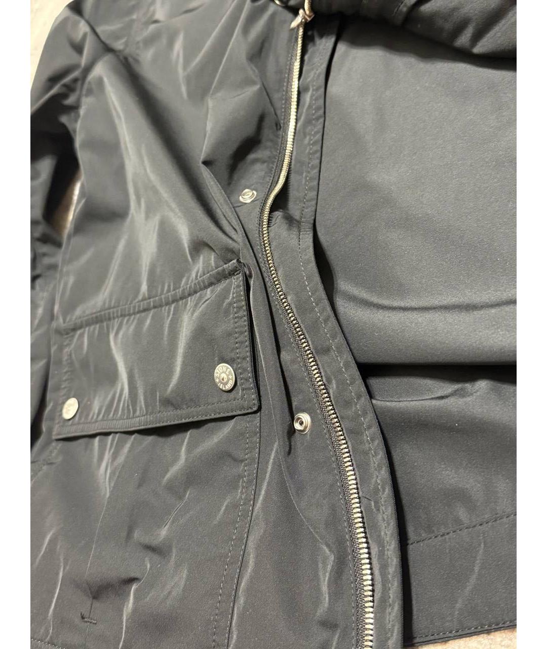 STONE ISLAND Черная полиэстеровая куртка, фото 6