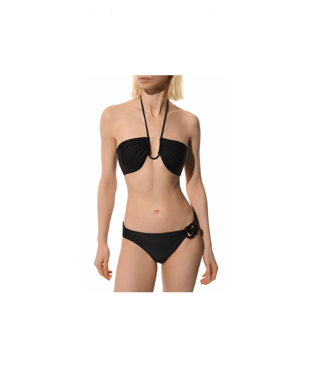 GUCCI Черный полиамидовый купальник, фото 7