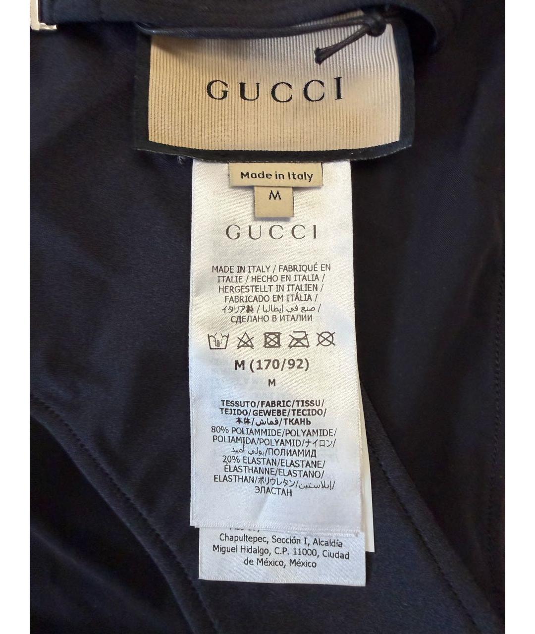 GUCCI Черный полиамидовый купальник, фото 6