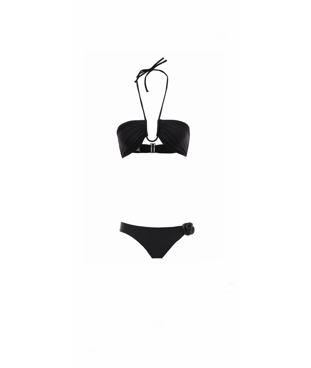 GUCCI Черный полиамидовый купальник, фото 9