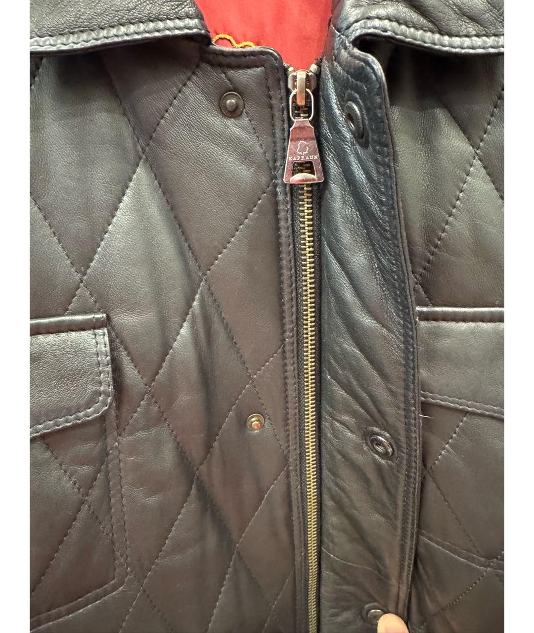 KARL LAGERFELD Черная кожаная куртка, фото 4