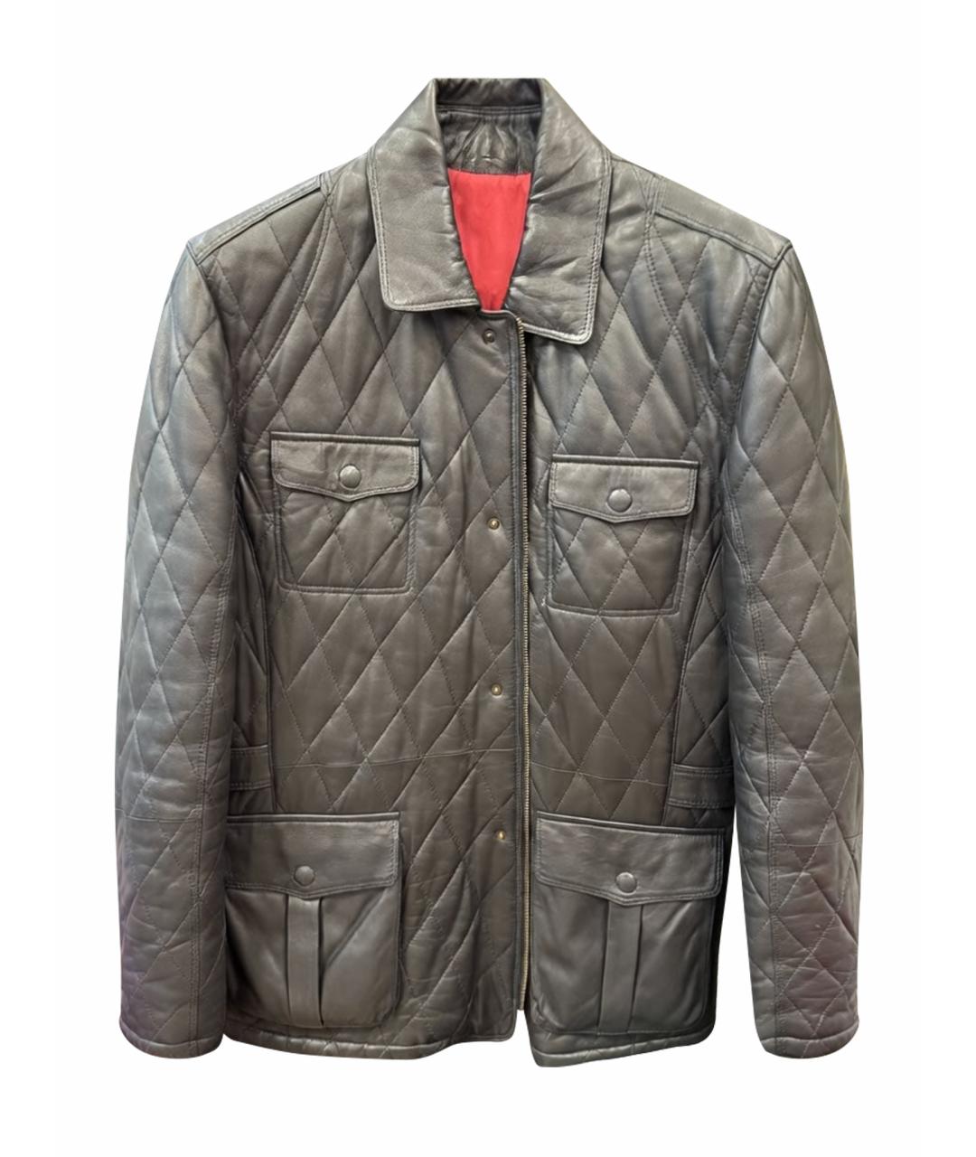 KARL LAGERFELD Черная кожаная куртка, фото 1