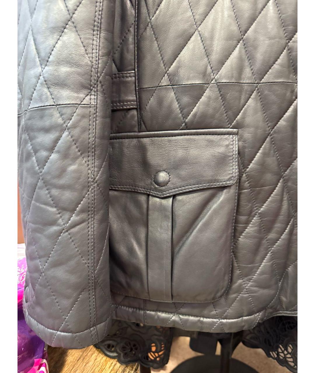 KARL LAGERFELD Черная кожаная куртка, фото 6