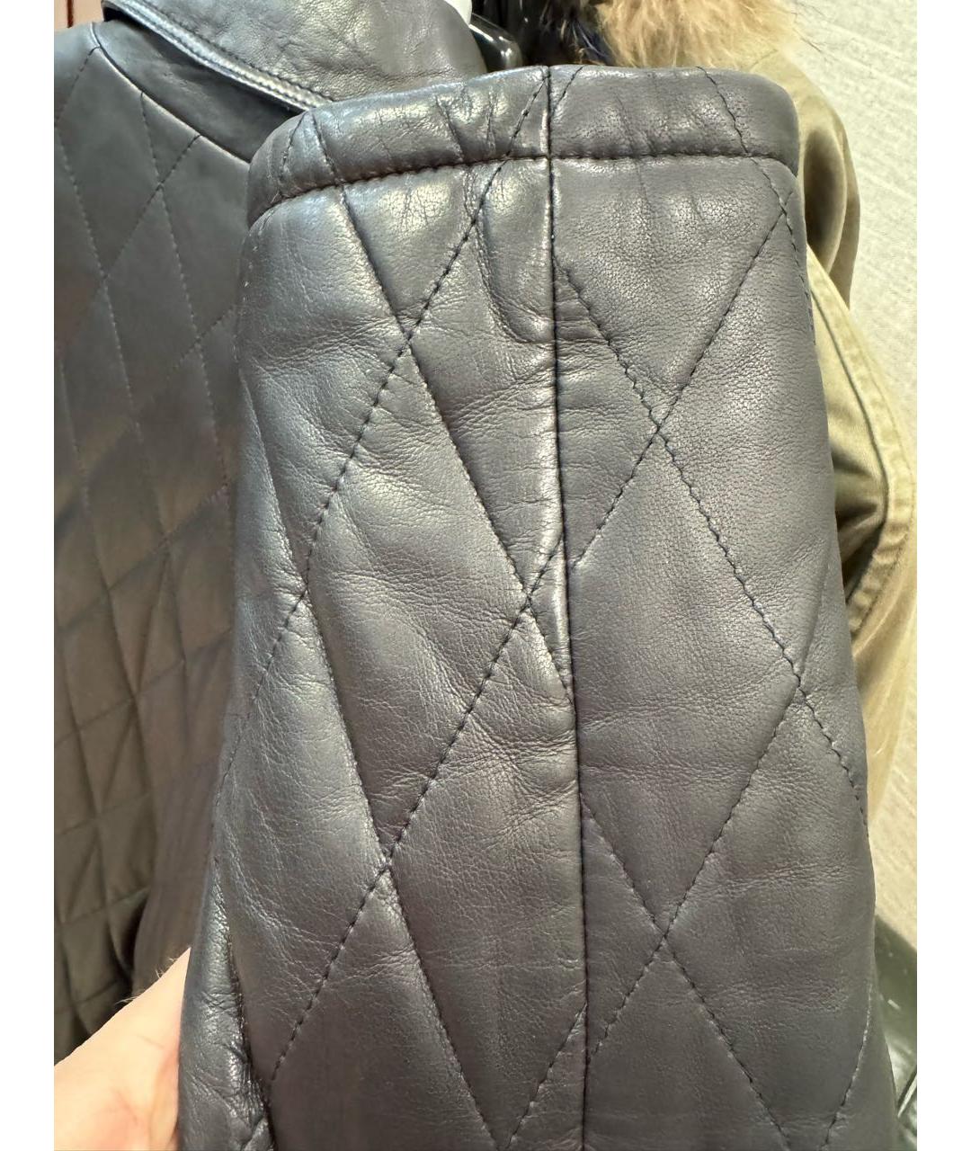 KARL LAGERFELD Черная кожаная куртка, фото 7