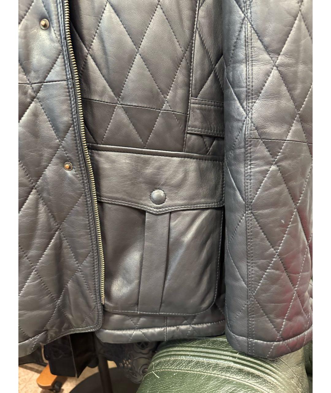 KARL LAGERFELD Черная кожаная куртка, фото 5