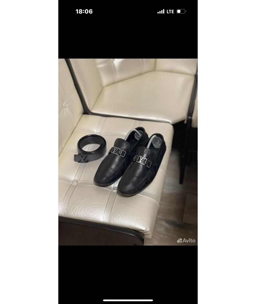 LOUIS VUITTON Черные мокасины из лакированной кожи, фото 5