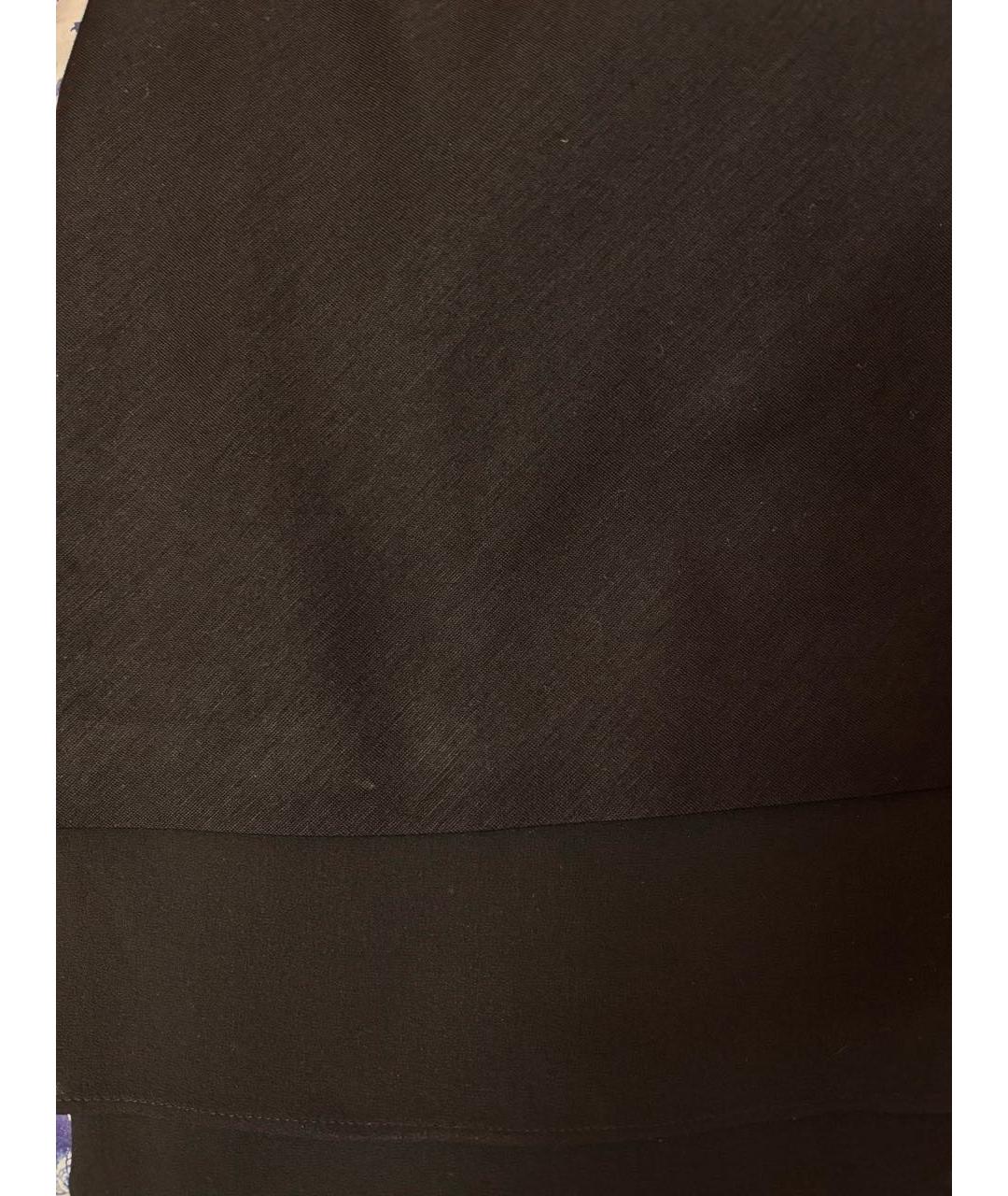 BRUNELLO CUCINELLI Черная шелковая юбка миди, фото 3