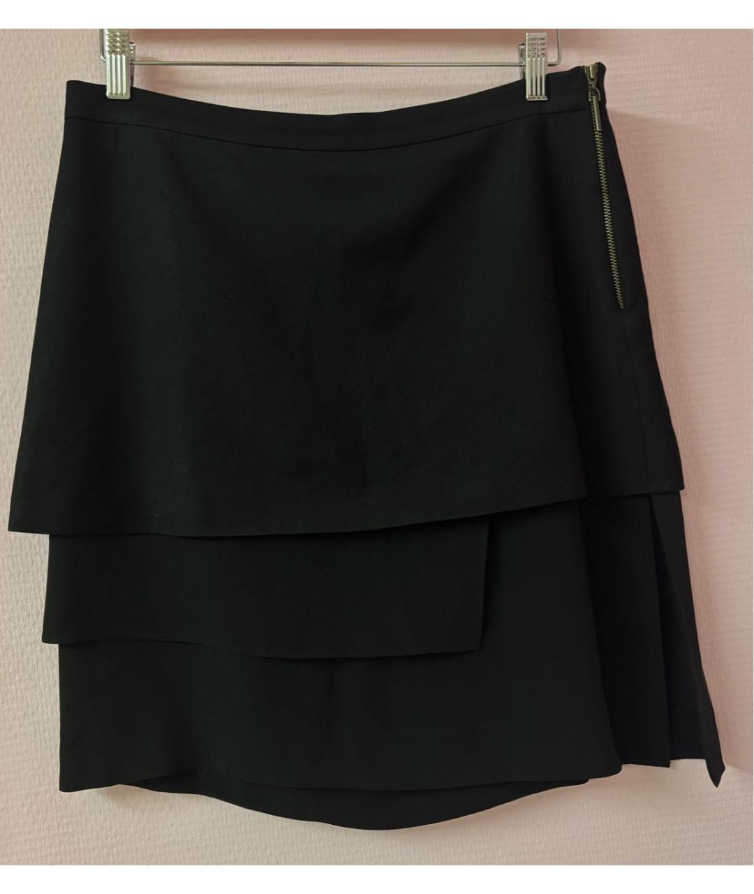 BRUNELLO CUCINELLI Черная шелковая юбка миди, фото 9