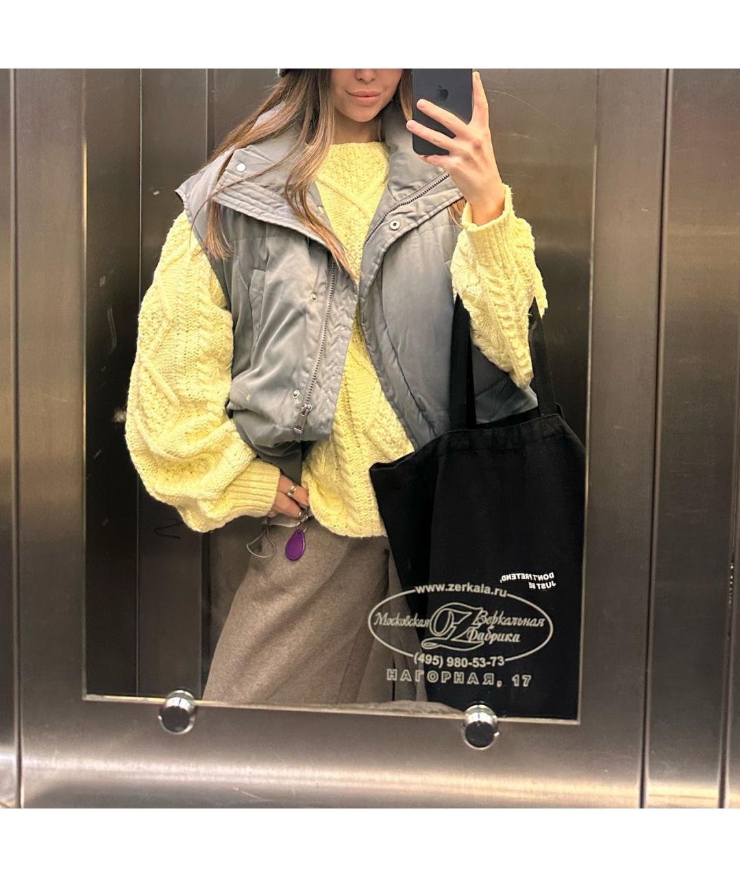 FEAR OF GOD ESSENTIALS Желтый хлопковый джемпер / свитер, фото 8