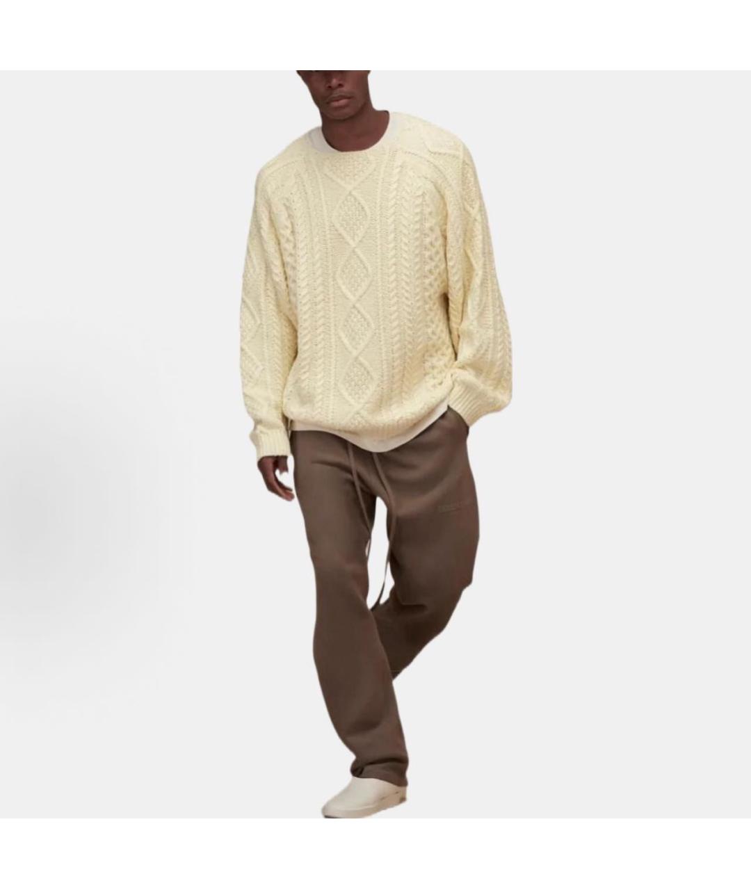 FEAR OF GOD ESSENTIALS Желтый хлопковый джемпер / свитер, фото 5