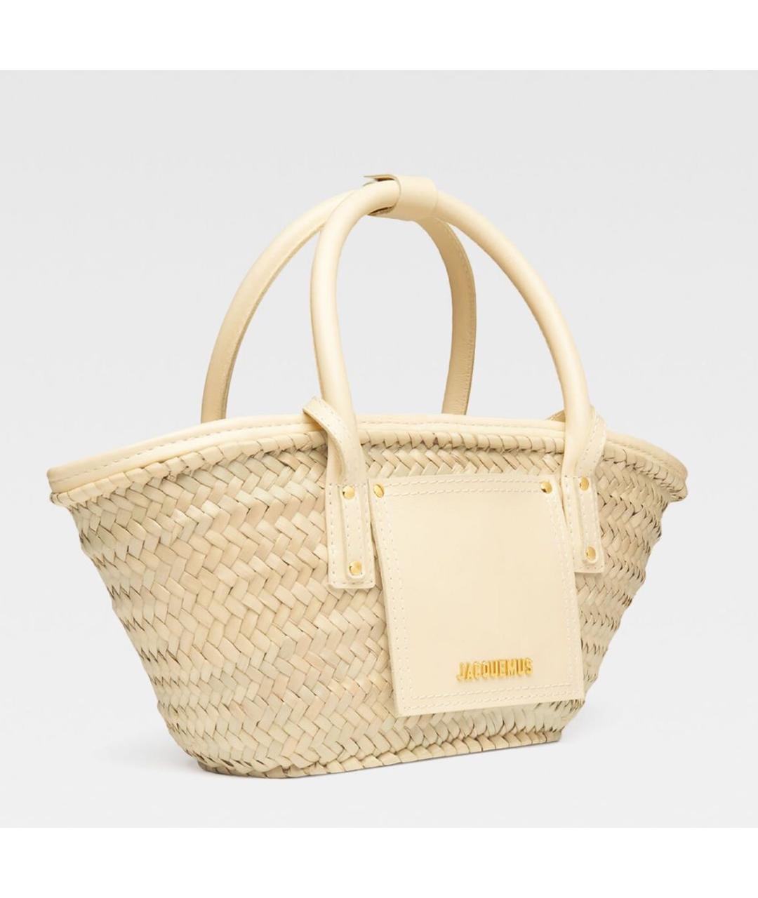 JACQUEMUS Бежевая сумка через плечо, фото 5