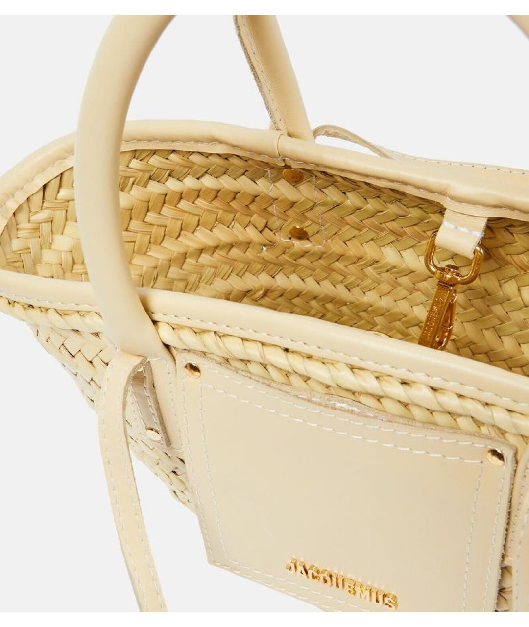 JACQUEMUS Бежевая сумка через плечо, фото 4