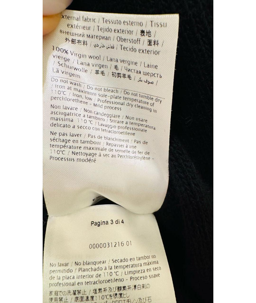 VALENTINO Черная шерстяная жилетка, фото 5