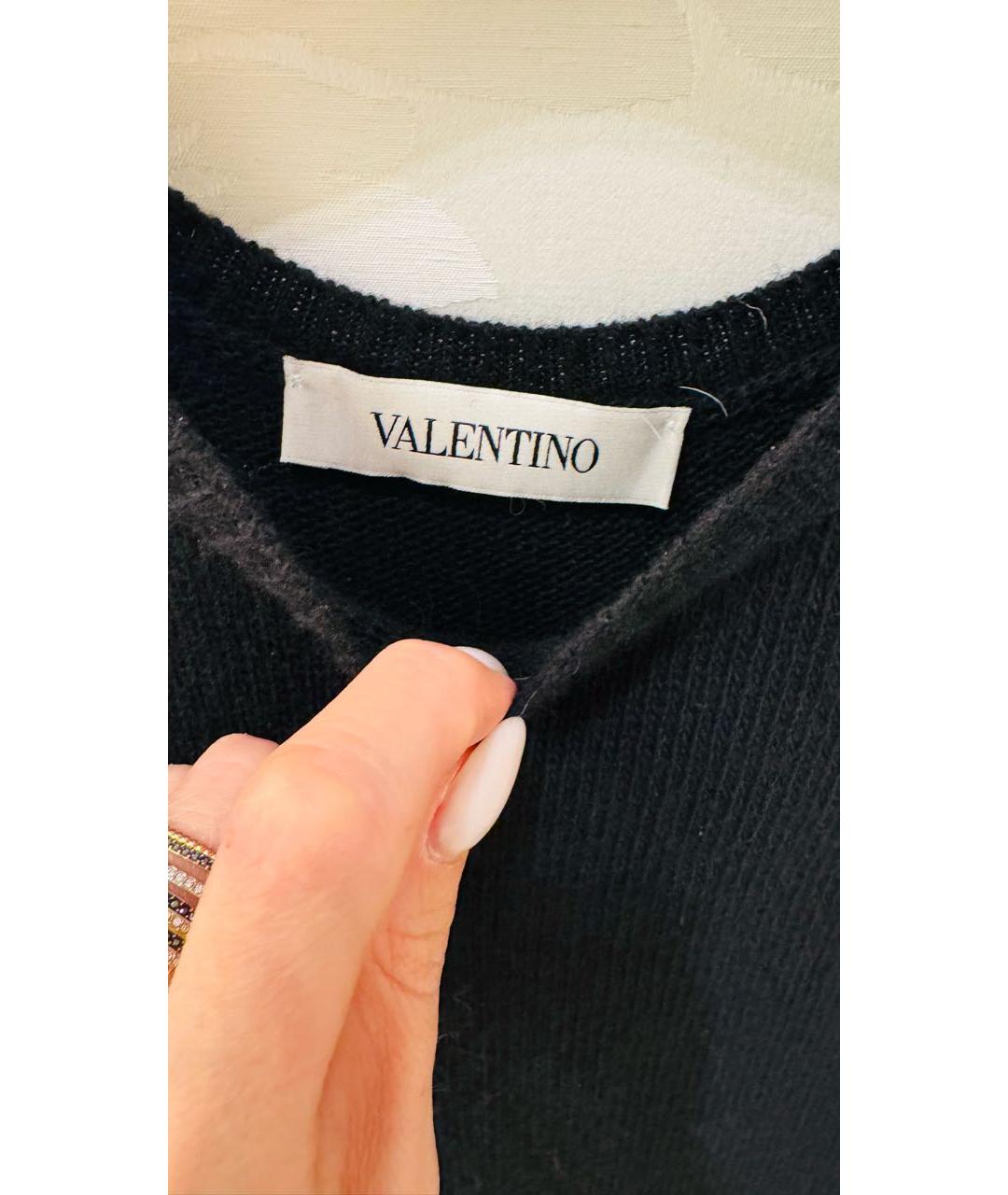 VALENTINO Черная шерстяная жилетка, фото 2