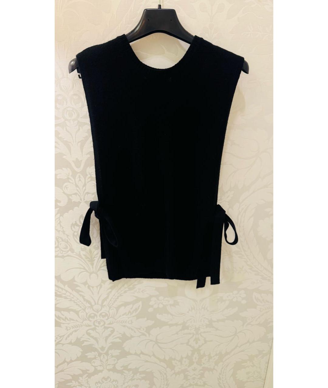 VALENTINO Черная шерстяная жилетка, фото 6