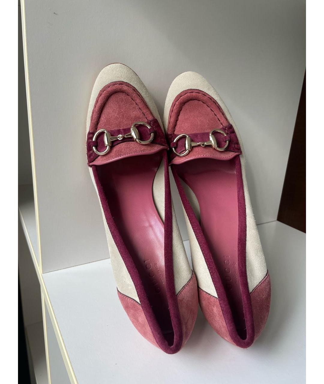 GUCCI Мульти замшевые туфли, фото 3