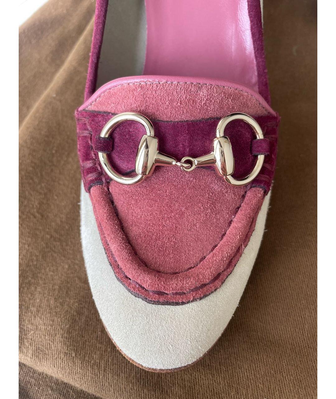 GUCCI Мульти замшевые туфли, фото 6