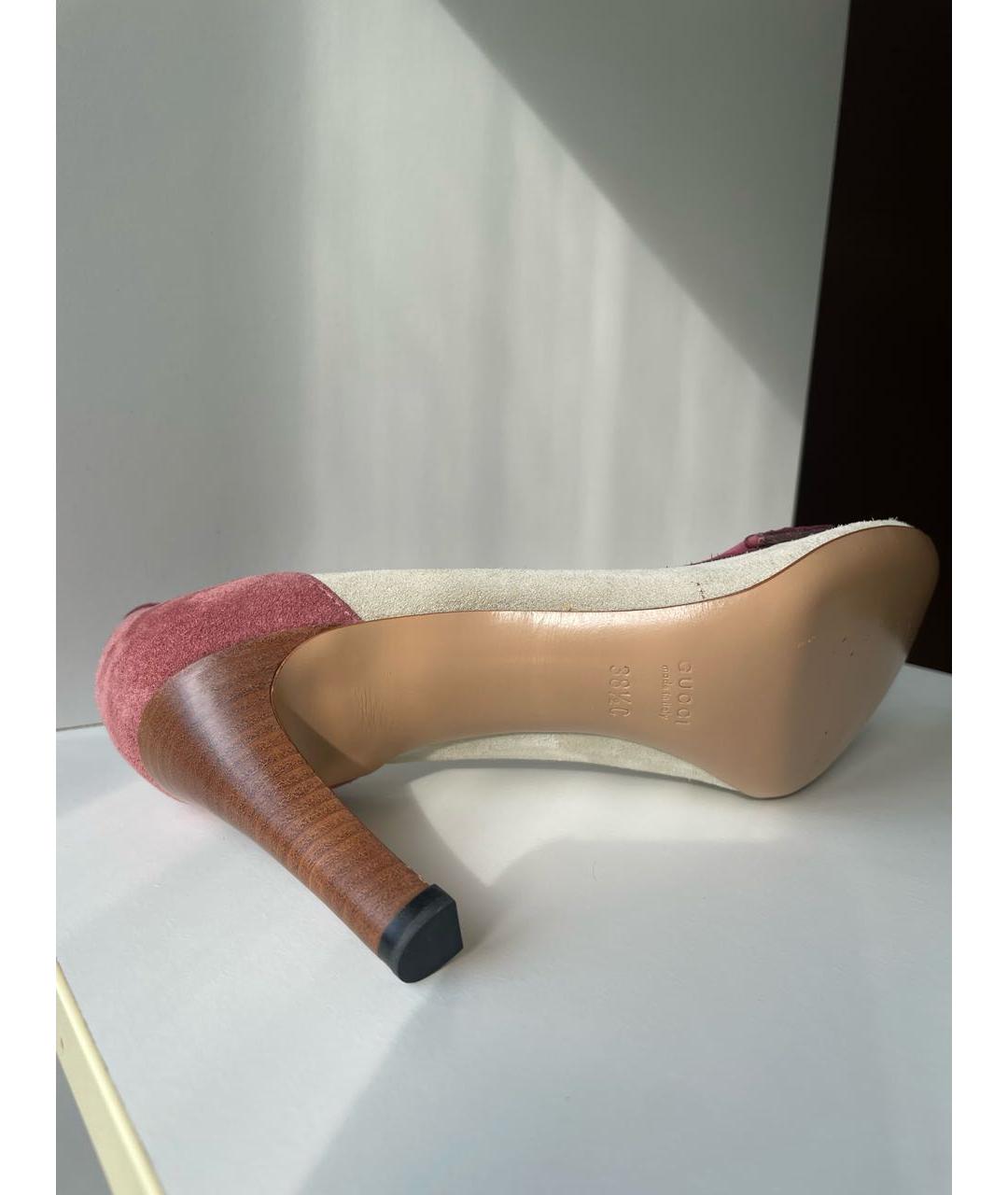 GUCCI Мульти замшевые туфли, фото 7